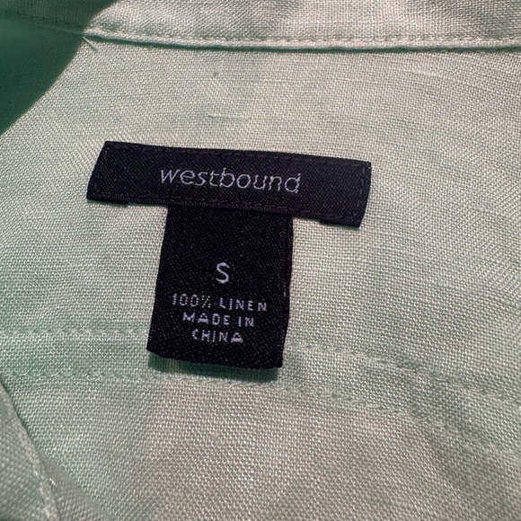 Westbound 100% Linen Button-Up Shirt –Women’s Size Small excellent conditionNWOT - Picture 3 of 5